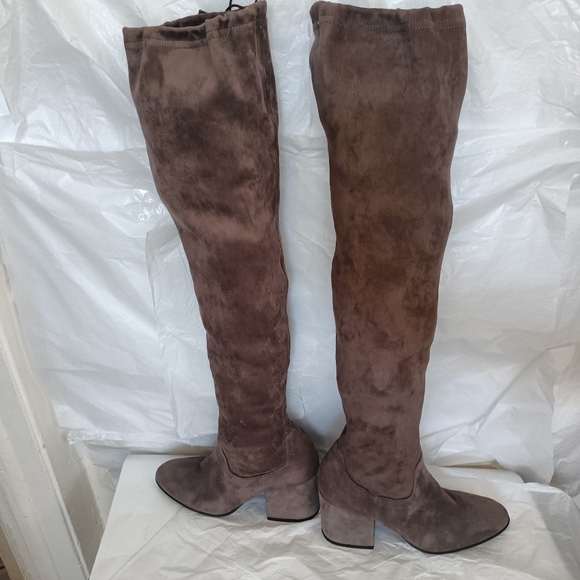 Stretch Suede Over The Knee Sesto Meucci Boots Made in Italy size 9 - Picture 15 of 16